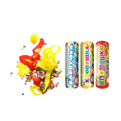 Набор ( 3конф.+3серп.) Набор хлопушек купить в Октябрьском Архангельской области | oktyabrskijarhangelskaya.salutsklad.ru